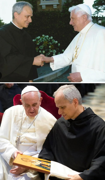 Prevost with Benedict and Francis